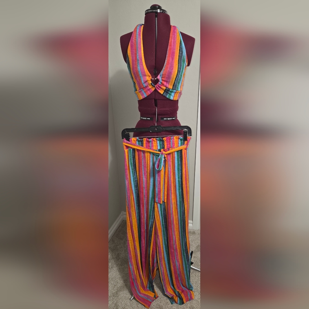 SHEIN Vibrant Multicolor Stripe Set